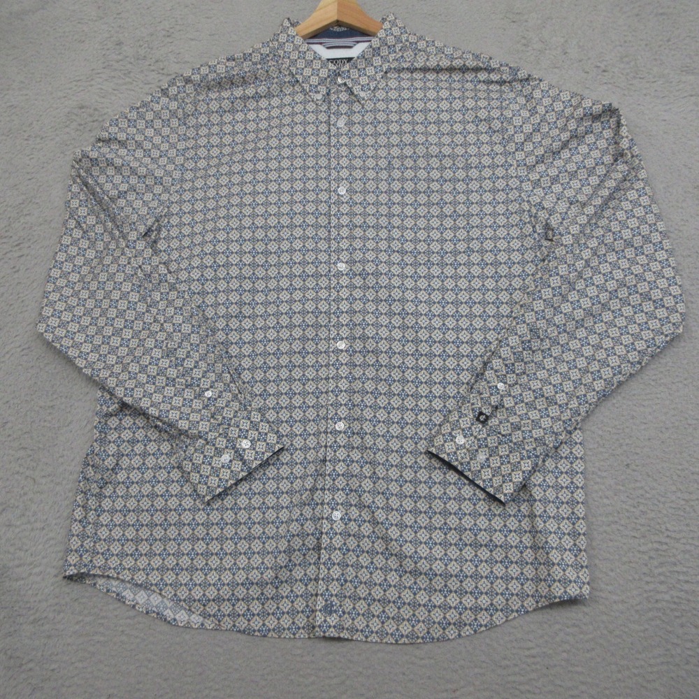 Cody James Western Button Down Shirt Mens XL Blue Southwestern Cowboy Ranchwear